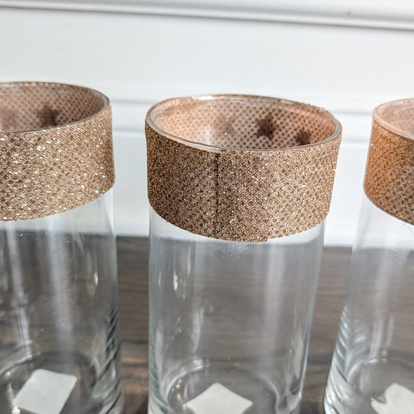 Libbey 3-Pack Cylinder Vase, 7.3" Tall, DIY Decorated - Picture 9 of 11